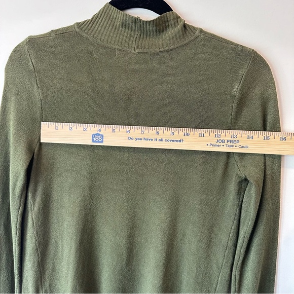 Bajee Collection Olive Green Open Front Cardigan Sweater S - Picture 11 of 11